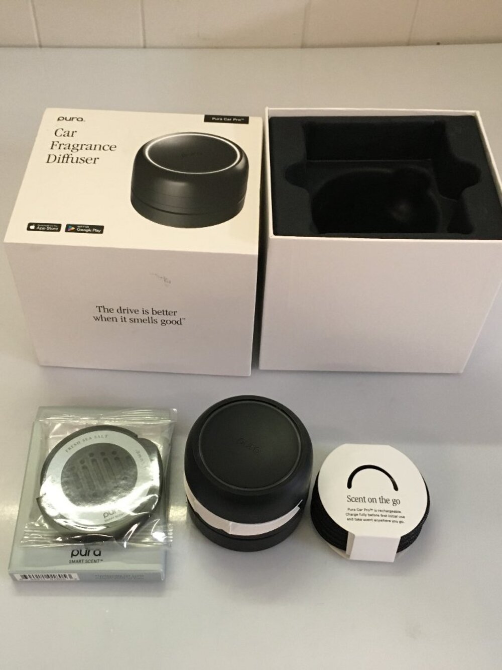 NEW Pura PRO Car Fragrance Diffuser + Refill - Illume Sea Salt